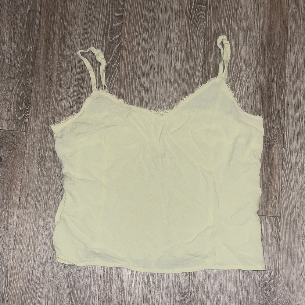 Express Y2K vintage  Light green Camisole Top size 10 tank lace